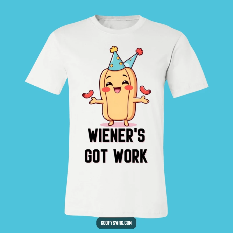 Funny Hot Dog Juggling T-Shirt - Wear the Celebration!