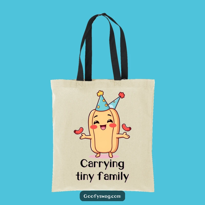 Funny Hot Dog Juggling Tote Bag - Carry the Party Anywhere!