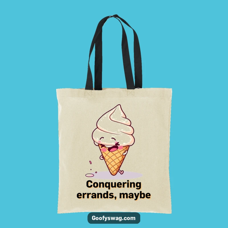 Funny Clumsy Ice Cream Tote: Carry Your Fun and Fumbles