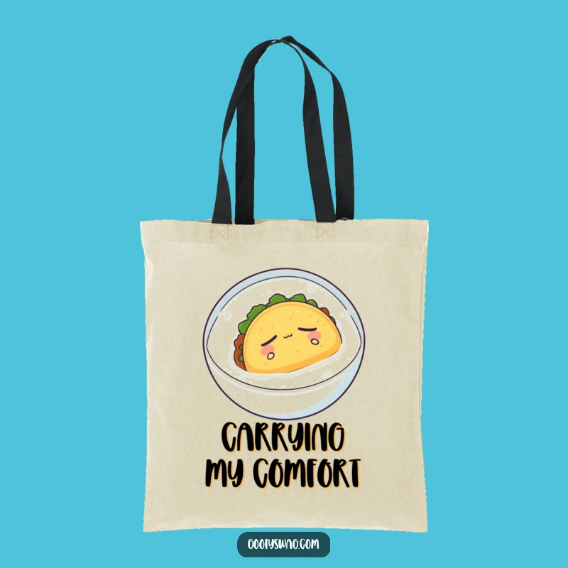 Funny Sleepy Taco Tote Bag: Carry Your Calm, Humorous Accessory