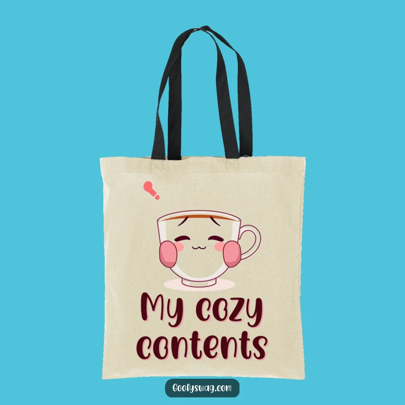Funny Confused Teacup Tote Bag - Carry Your Essentials with Charm