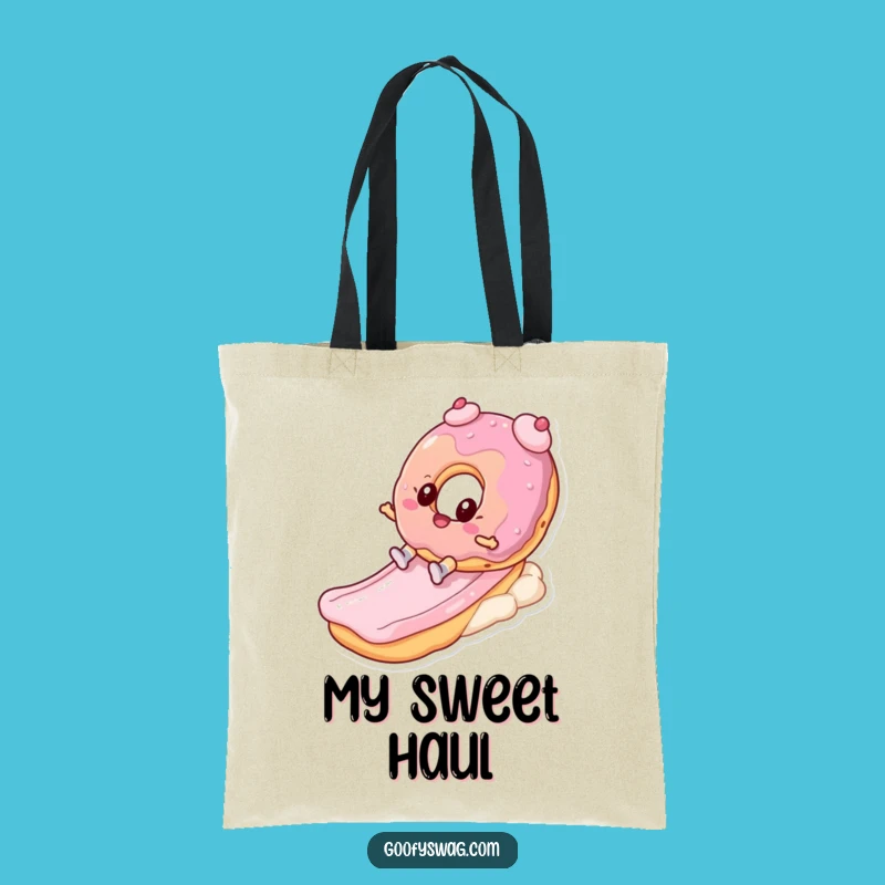 Funny Donut Slide Tote Bag: Carry Fun and Sweets with This Humorous Accessory